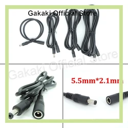 Cable alargador DC 5,5 × 2,1 mm macho-hembra 12 V para CCTV