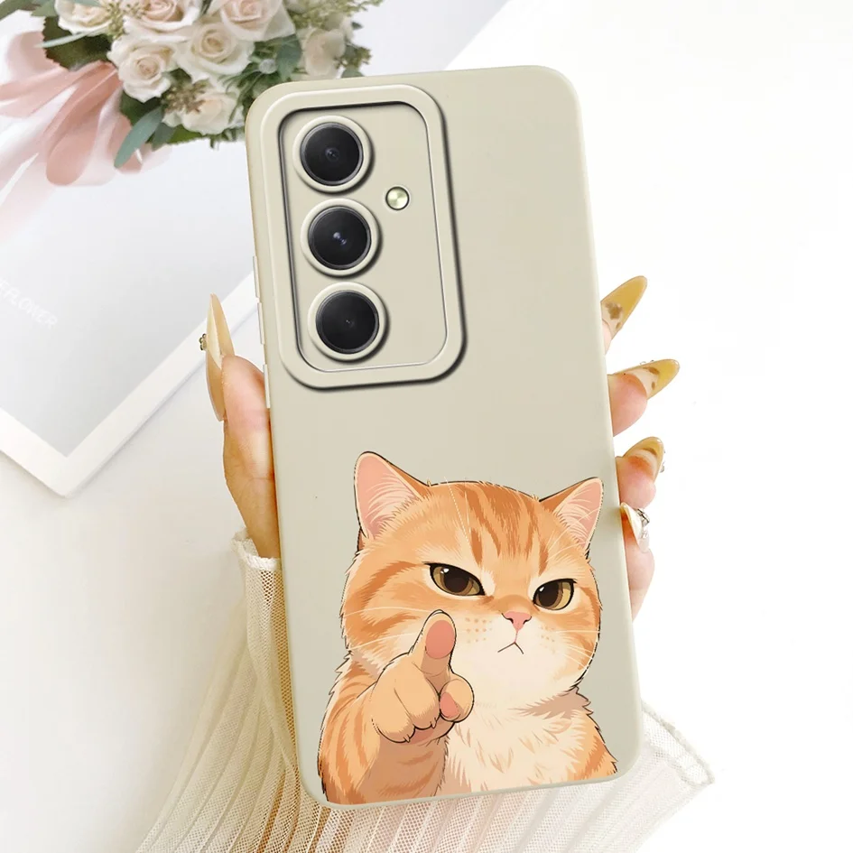 Para Samsung Galaxy A25 2023 Funda SM-A256B Funda lindo gato Margarita dragón Funda a prueba de golpes para Samsung A15 A35 A55 5G SM-A556B Shell - imagen 4