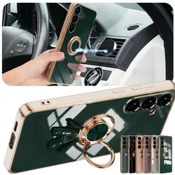 Samsung Galaxy S25 Edge Funda Antigolpes con Soporte de Anillo