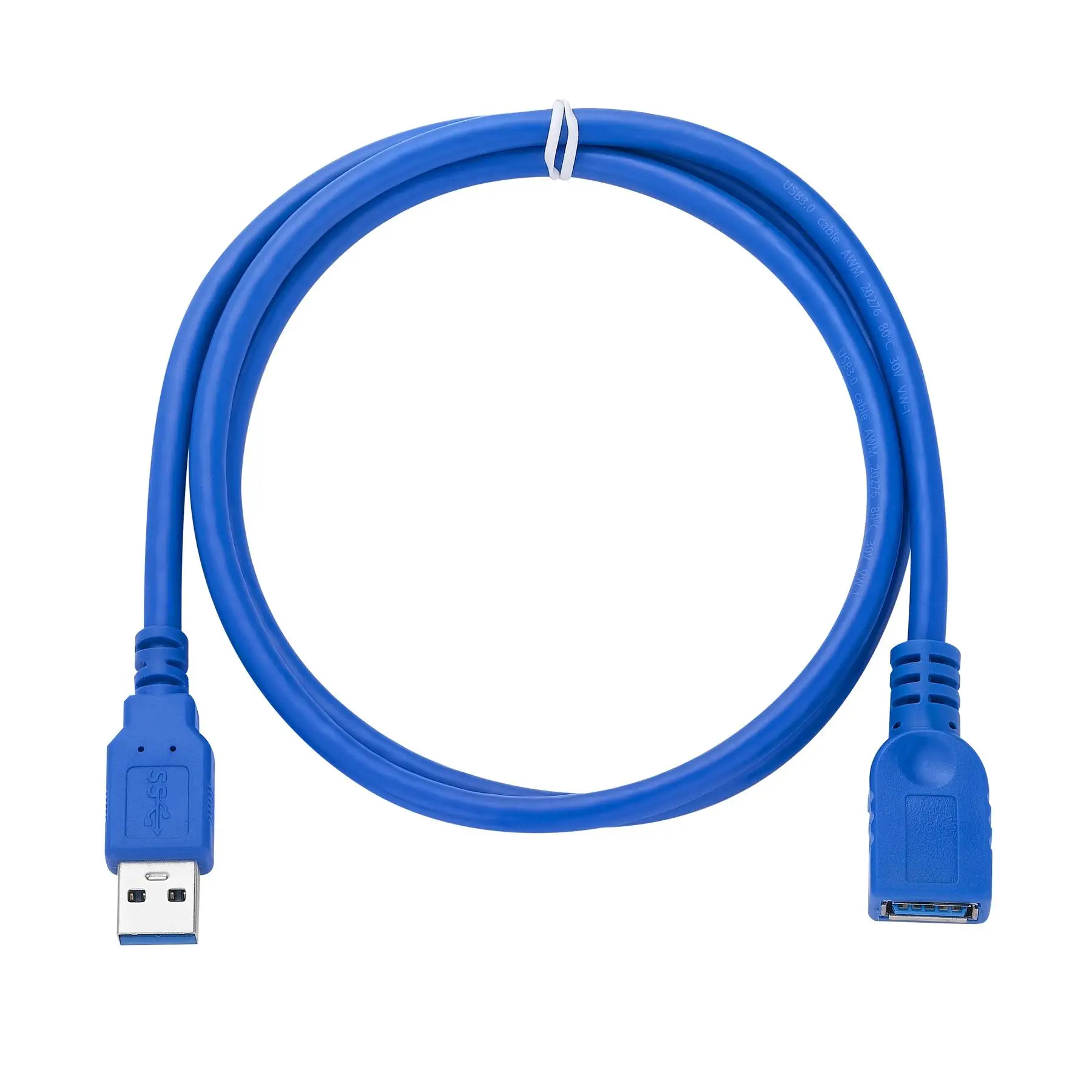 Bochara Cable de extensión USB 3.0 macho a hembra + trenzado doble blindaje 30 cm 50 cm 1 m 1,5 m 2 m 3 m 5 m - imagen 4
