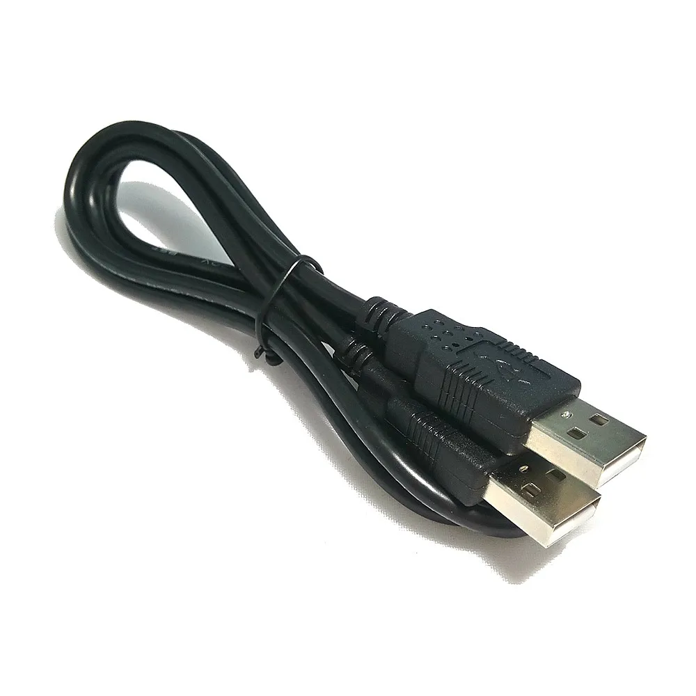 Cable de extensión de computadora USB doble de 0,3 M-5 M 1M USB 2.0 tipo A Cable de enchufe a enchufe de alta velocidad 480 mbps negro