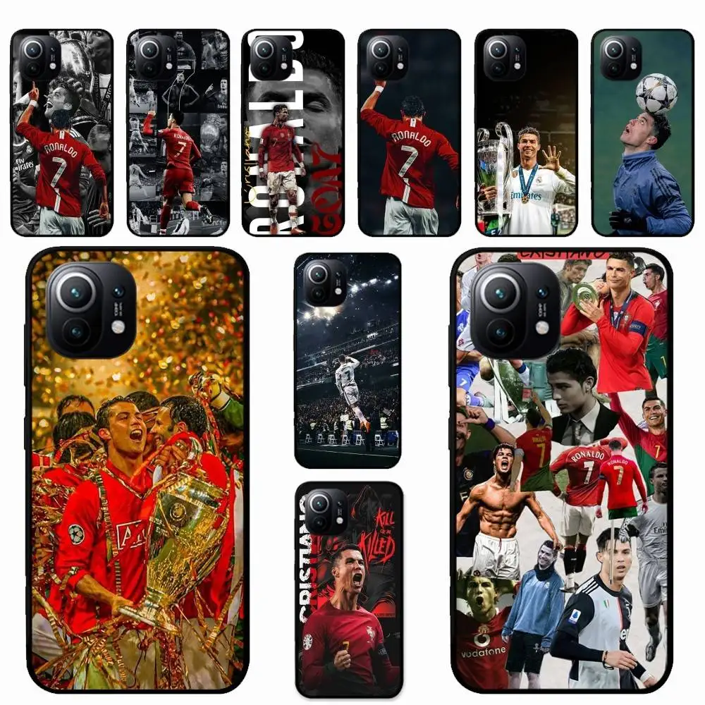 Funda de teléfono Football r-rondo Cr7 para Xiaomi Mi 5X 8 9 10 11 12 Lite Pro 10T PocoX3pro PocoM3 Note 10 Pro Lite