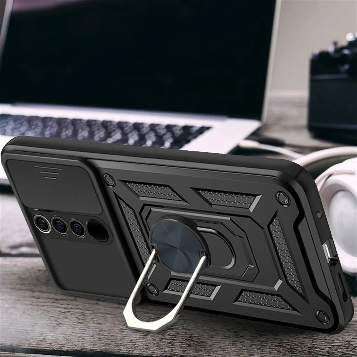 Funda para Xiaomi Redmi Note 8 8Pro, armadura a prueba de golpes, lente de cámara, soporte protector para coche, imán para Xiaomi Redmi Note8 Pro - imagen 3