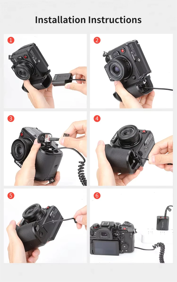 King Ma DMW-BLK22 batería simulada decodificada PD 20W adaptador de corriente para cámara Panasonic DMC-GH3 GH5 GH5 II GH5S GH4 GH6 DC-G9 S5 S5K - imagen 3