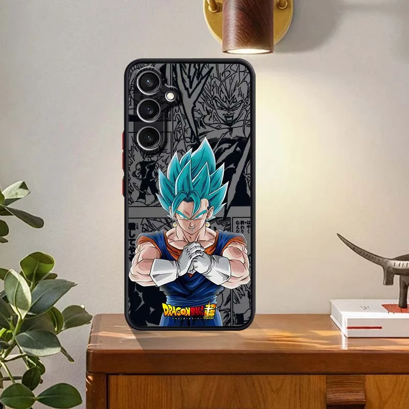 D-Dragon Ball Saiyan Anime para Samsung Galaxy S25 S24 S23 S22 FE Plus Ultra 5G funda de teléfono translúcida esmerilada - imagen 5