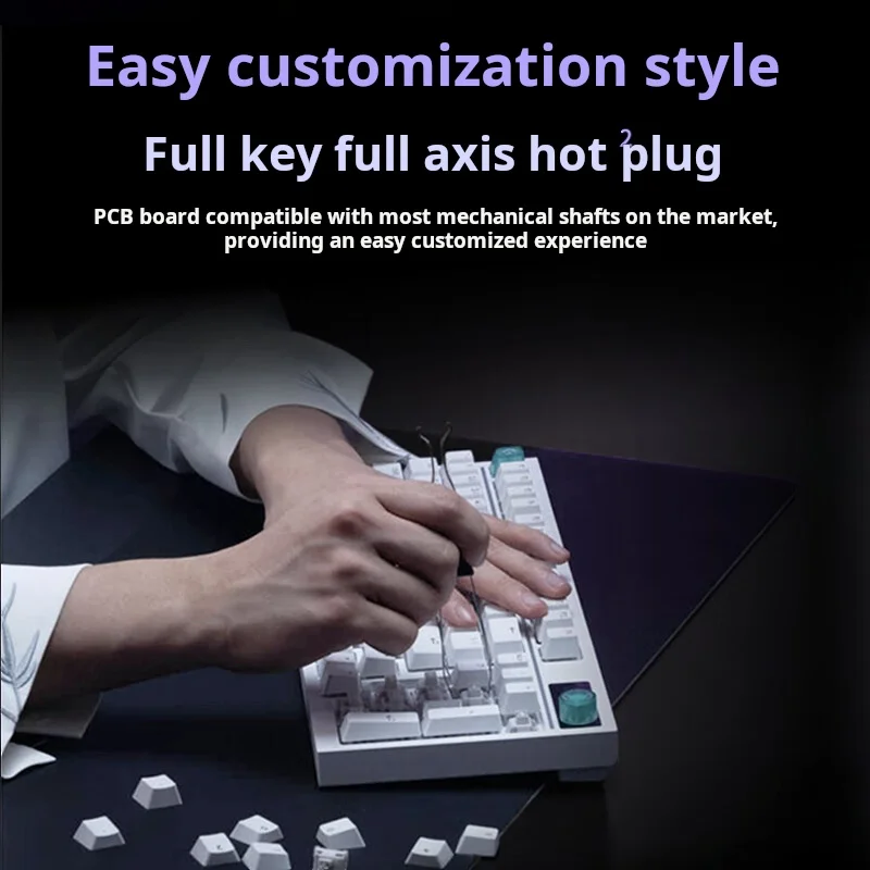 Teclado mecánico para juegos Logitech G316X, con cable, 8K RGB, intercambiable en caliente, personalizable, diseño ergonómico de 98 teclas, interruptor L, blanco - imagen 4