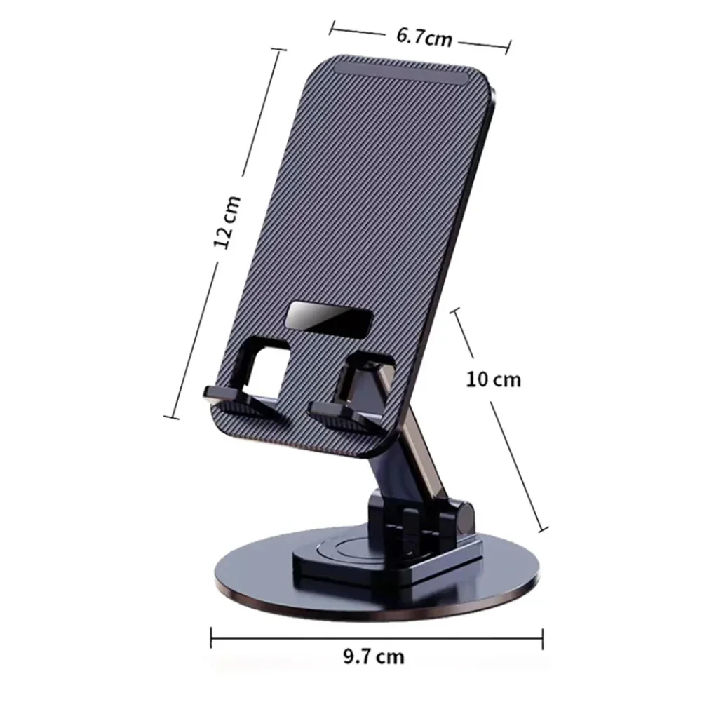 Soporte Universal para teléfono móvil en escritorio, soporte portátil ajustable giratorio de 360 ° para iPhone 15 pro max, Ipad, grabación de Video de oficina - imagen 3