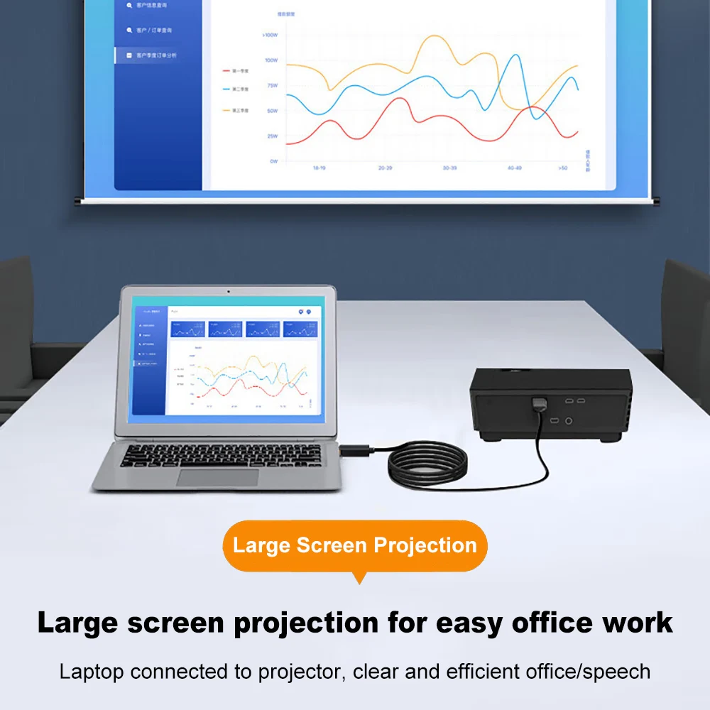Cable USB 3,0 a HDMI, convertidor adaptador compatible con USB a HDMI, adaptador de Audio y vídeo 1080P para PC, portátil, Monitor, proyector, HDTV - imagen 4