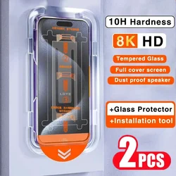 Protector de pantalla iPhone 15/14/13/12/11/XS/XR – Vidrio templado