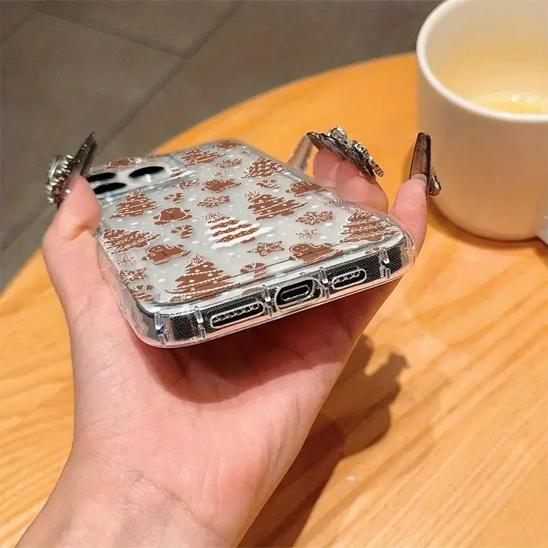 Funda transparente navideña de dibujos animados de lujo para Xiaomi Redmi Note 13 12 Pro Plus 5G 11S 11 10S 10 9S 9 Redmi 12 12C 13C 4G funda de Airbag - imagen 5