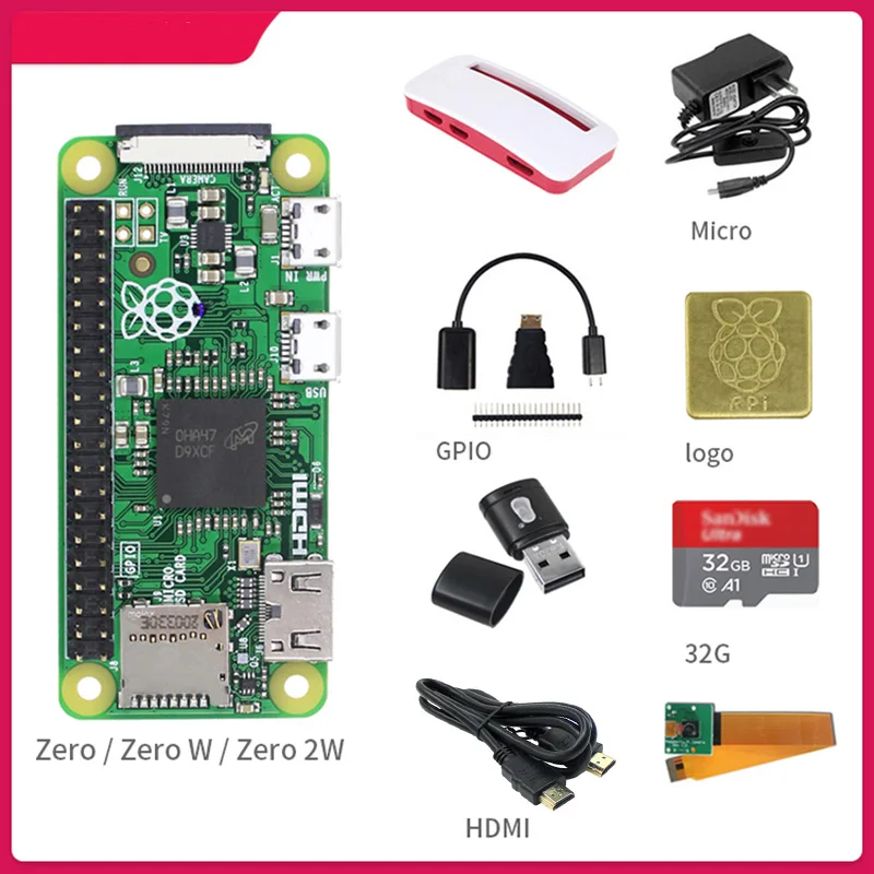 Placa de desarrollo Raspberry Pi Zero2w Raspberry Pi Zero0/W/2W Kit de aprendizaje Python - imagen 5