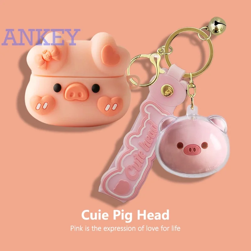 Funda protectora de silicona para auriculares Baseus Bowie WM05 ANC, funda de silicona suave con Bluetooth y dibujos animados - imagen 3