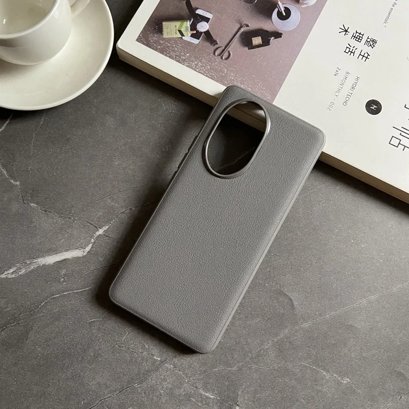 Funda para Honor 200 Pro Honor200, funda de cuero de lujo de Color desnudo TPU para Honor 200Pro, parachoques Simple de negocios a prueba de golpes - imagen 4