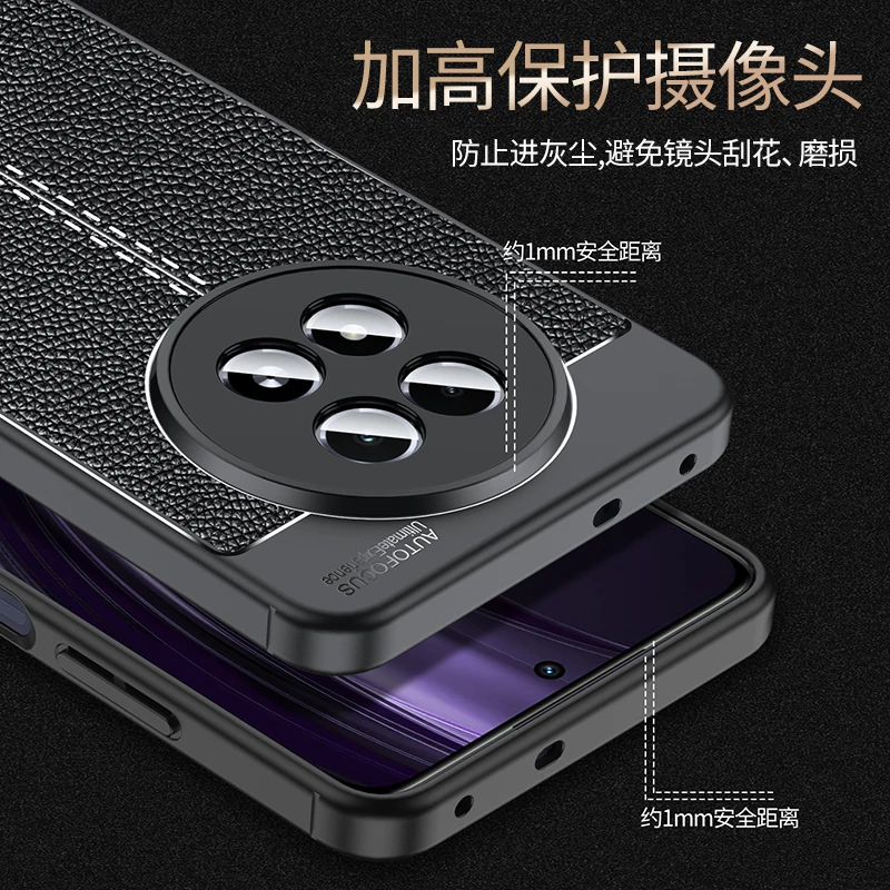 Para Realme 13 5G funda OPPO Realme 13 5G Capas nuevo teléfono de lujo parachoques trasero a prueba de golpes suave TPU Fundas de cuero Realme 13 5G - imagen 3