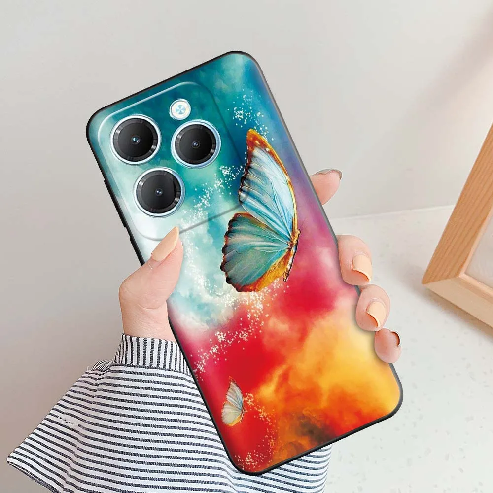 Funda de silicona con dibujos animados para Infinix Hot 40, carcasa bonita de animales para Infinix Hot 40 Pro, parachoques de TPU - imagen 3