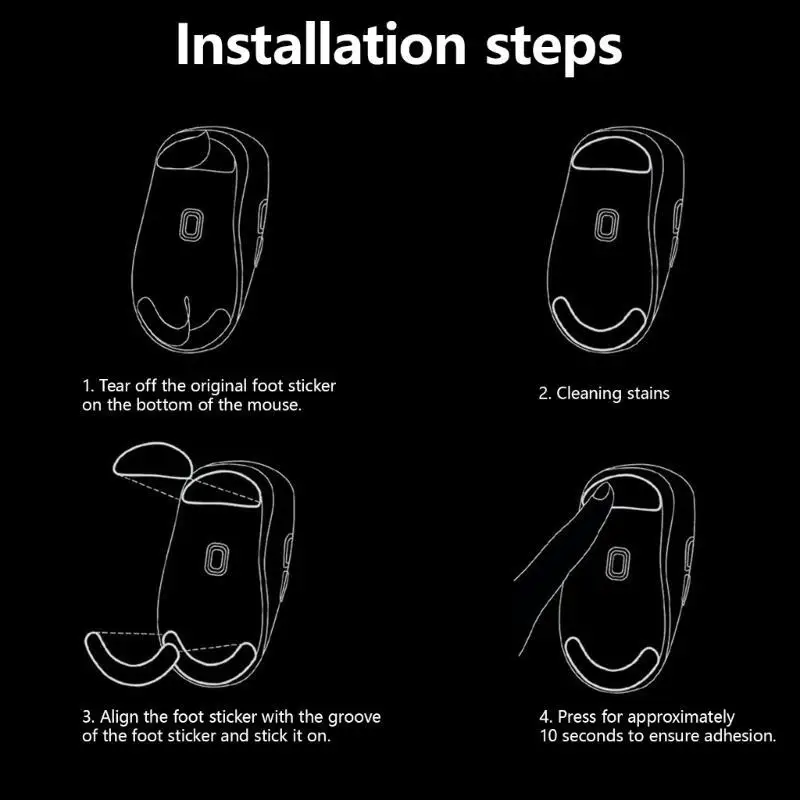 Almohadillas para pies ratón Y1UB, patines para ratón V2, que ofrecen movimiento sedoso y acción inicio rápido que - imagen 4