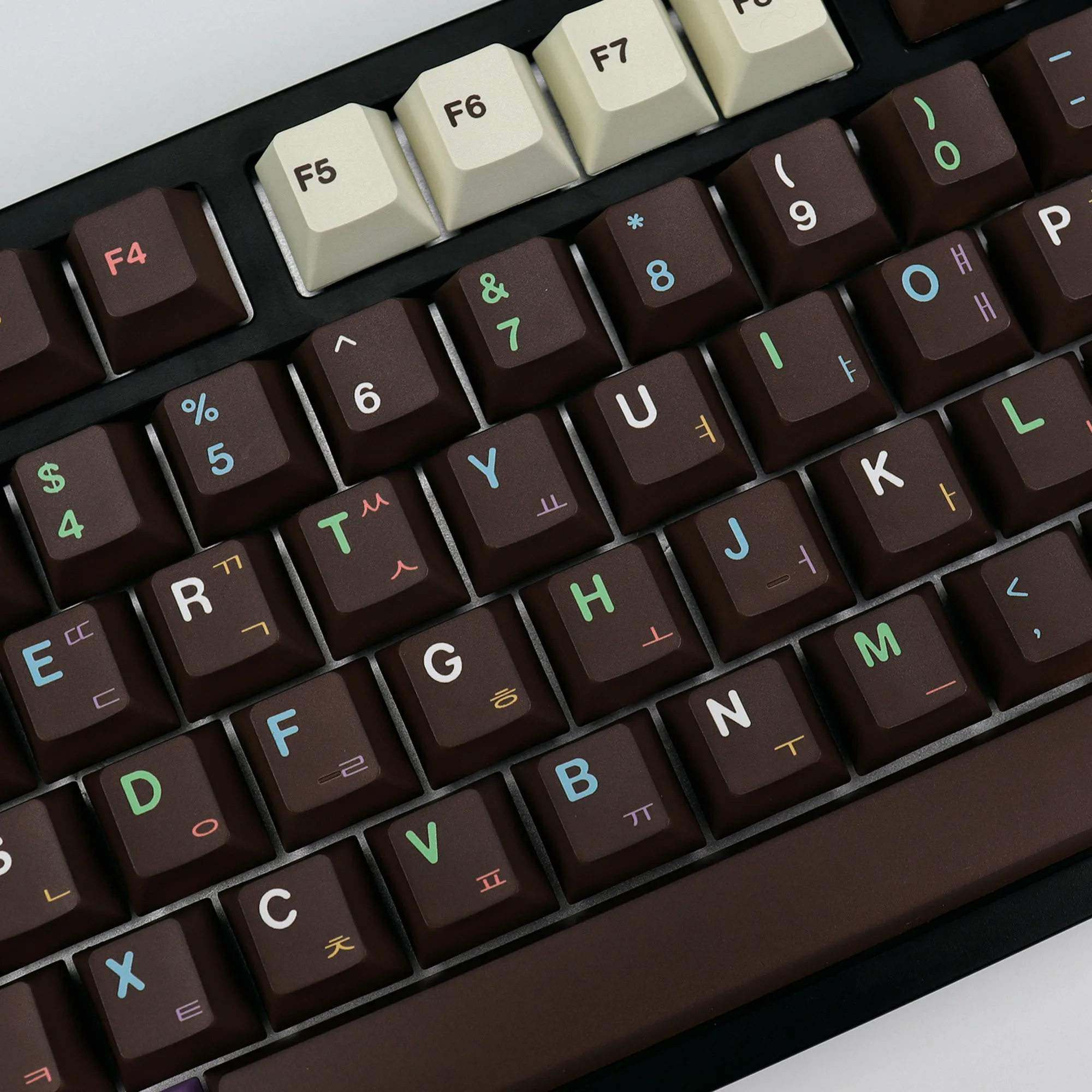 KBDiy Donuts Keycap coreano cereza perfil PBT Keycaps personalizado Alice Split Space 7U ISO para teclado mecánico inalámbrico Bluetooth - imagen 5