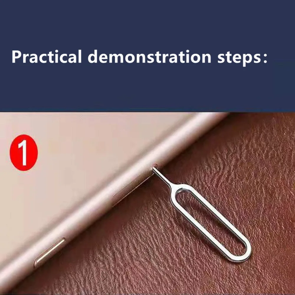 Bandeja de tarjeta Sim de expulsión, herramienta clave de aguja de Pin abierto, herramienta de expulsión de Pin de bandeja de tarjeta Sim, accesorios universales para tarjetas Sim de teléfono móvil, 5000 Uds. - imagen 2