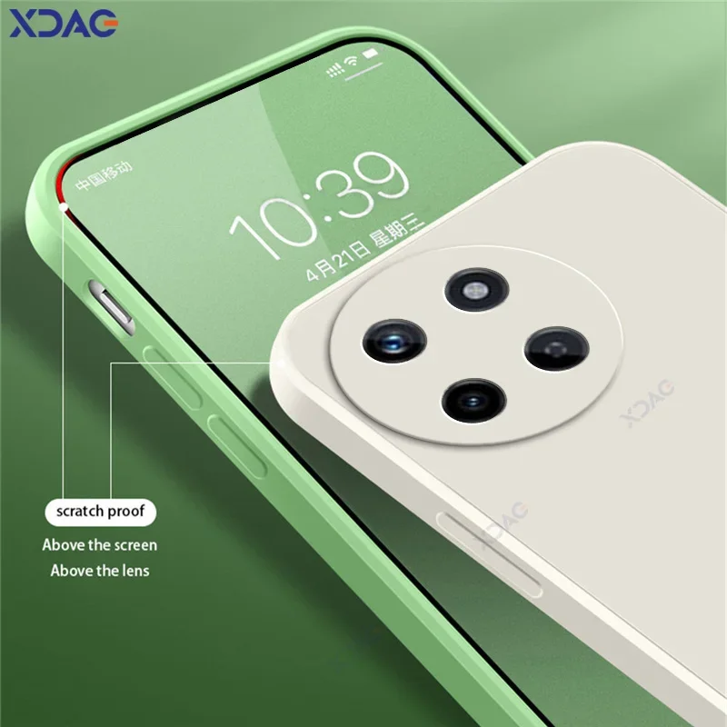 Funda de lujo para teléfonos móviles de doble capa para Realme 11 4G 6,4 "G99 protección de cámara Realme11 RMX3636 funda de silicona líquida cuadrada suave - imagen 5