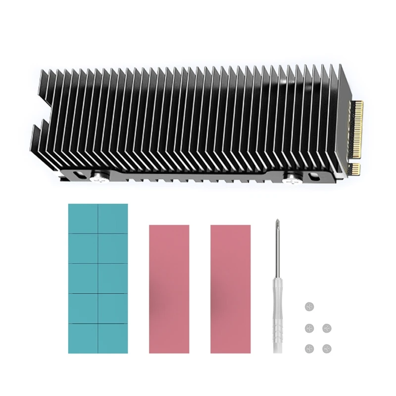 Disipador de calor para M.2 SSD 203w/para alta conductividad para NVME 2280 SSD enfriador disipador de calor Y3ND - imagen 2