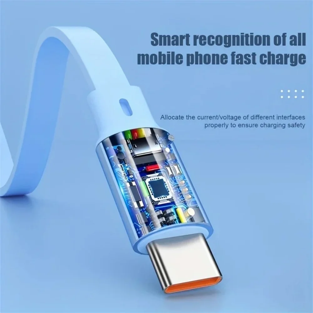 Cable telescópico 6A 3 en 1 USB C carga rápida línea USB tipo C Cable Micro USB para teléfono móvil para Android Apple IPhone Xiaomi - imagen 3