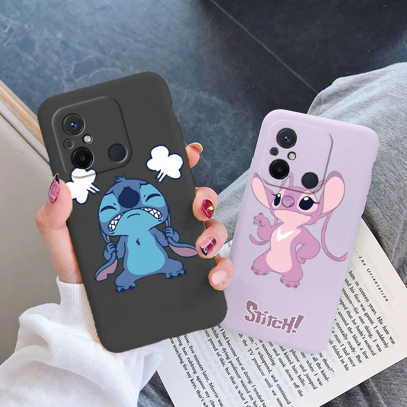Para Redmi 12C 11A 4G Funda 2023 Linda Lilo Stitch Angel Funda de silicona suave delgada Coque Funda de dibujos animados para Redmi 12 C parachoques - imagen 3