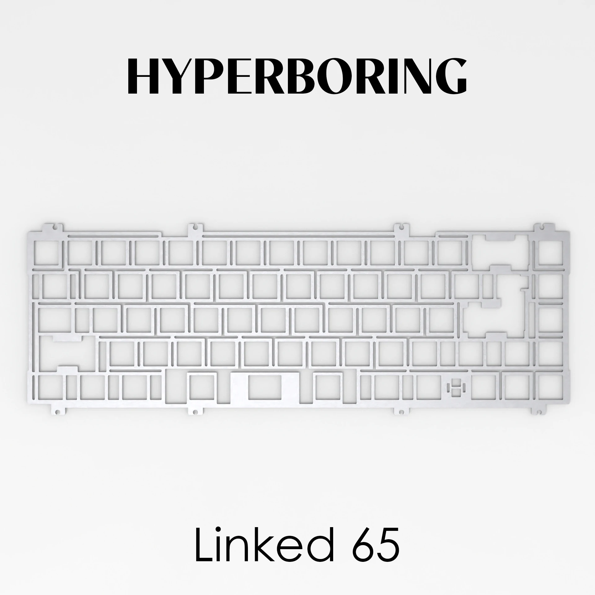 OWLAB LINK 65 Placa de teclado ISO PC POM FR4 Aluminio (tipo montado en placa y tipo montado en PCB) - imagen 3