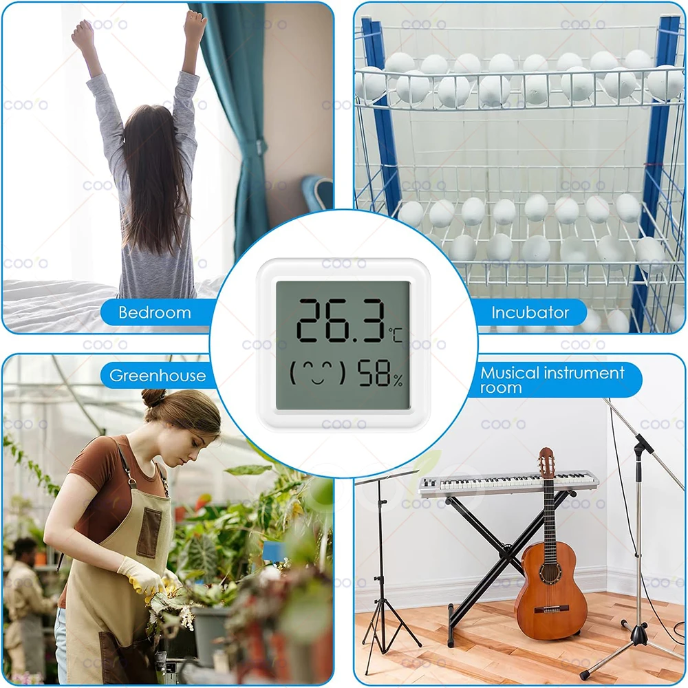 Mini Zigbee 3,0 Sensor de temperatura y humedad pantalla LCD aplicación remota Control termómetro a través de Tuya Smart Life para hogar inteligente - imagen 2