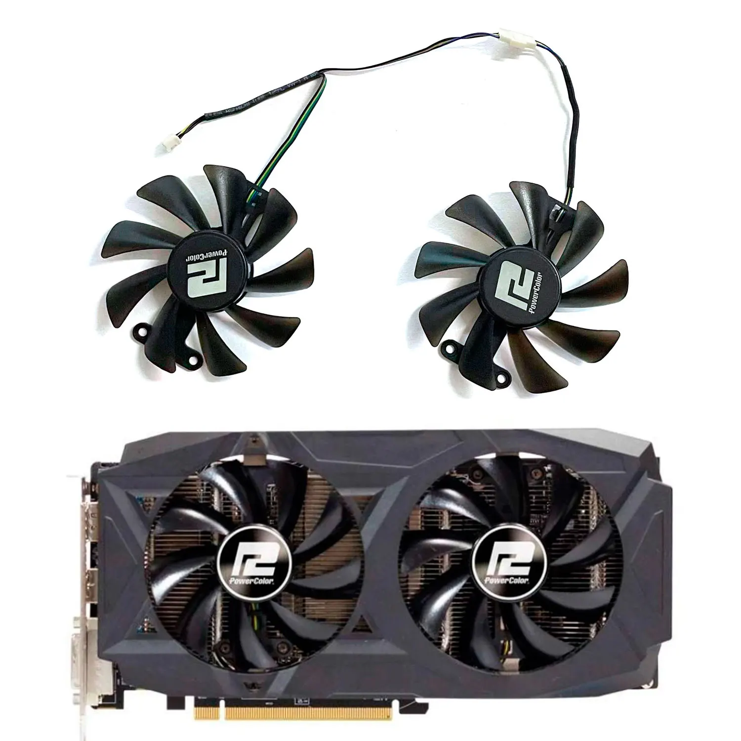 Nuevo ventilador GPU RX580 de 85MM y 4 pines para ventilador de repuesto de tarjeta gráfica POWERCOLOR Radeon RX580 2048SP 8GB GDDR5