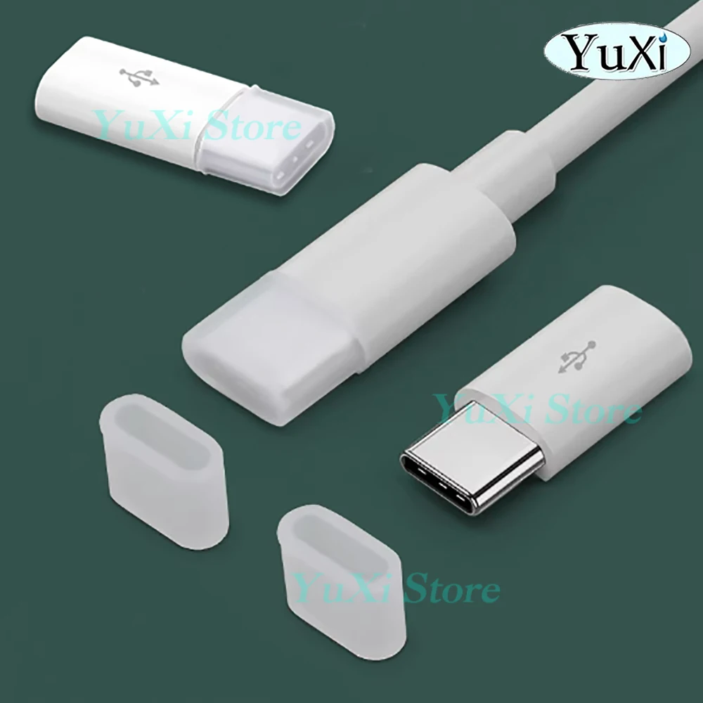 10 Uds tipo C USB C tapón antipolvo de silicona Protector de puerto de carga tapa de enchufe antipolvo para IPhone Samsung HUAWEI Xiaomi macho - imagen 4
