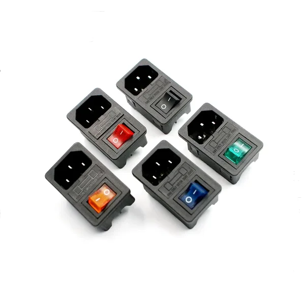 AC-01 Luz roja tres en uno, luz verde, interruptor de barco de 4 pines, portafusibles de 10A, conector a presión 1,5, toma de corriente empotrada de 3 orificios - imagen 3