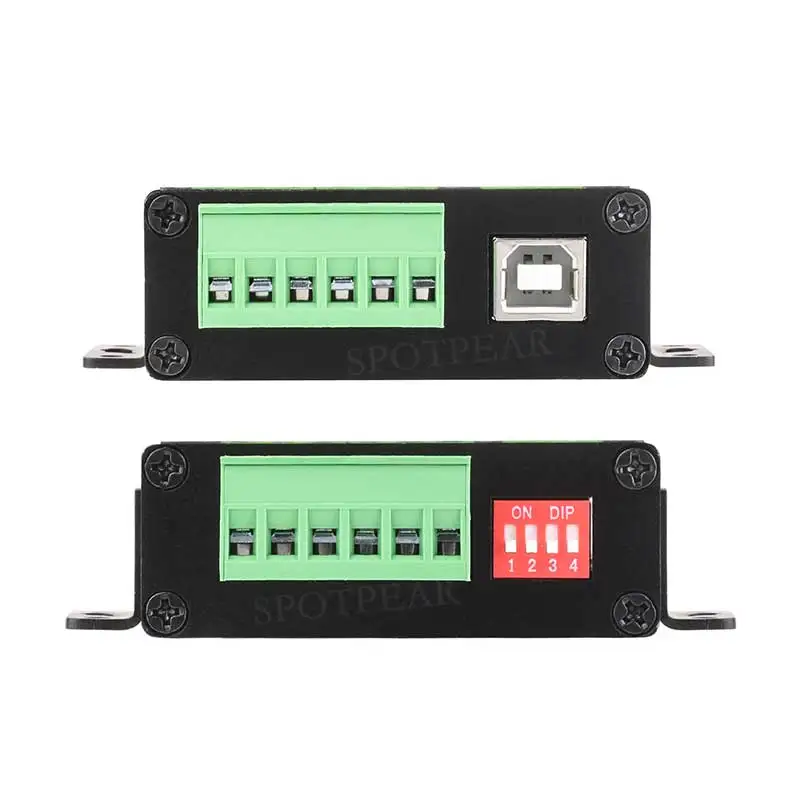 Convertidor industrial aislado USB a 4 canales RS485 (B) UART CH344L para montaje en pared/en riel - imagen 5