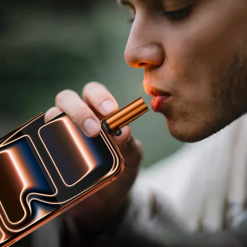 2 unids/set USB tipo C macho/hembra 5v 1.3A encendedor de cigarrillos soplado de aire iluminación portátil al aire libre para banco de energía móvil teléfono Char - imagen 3