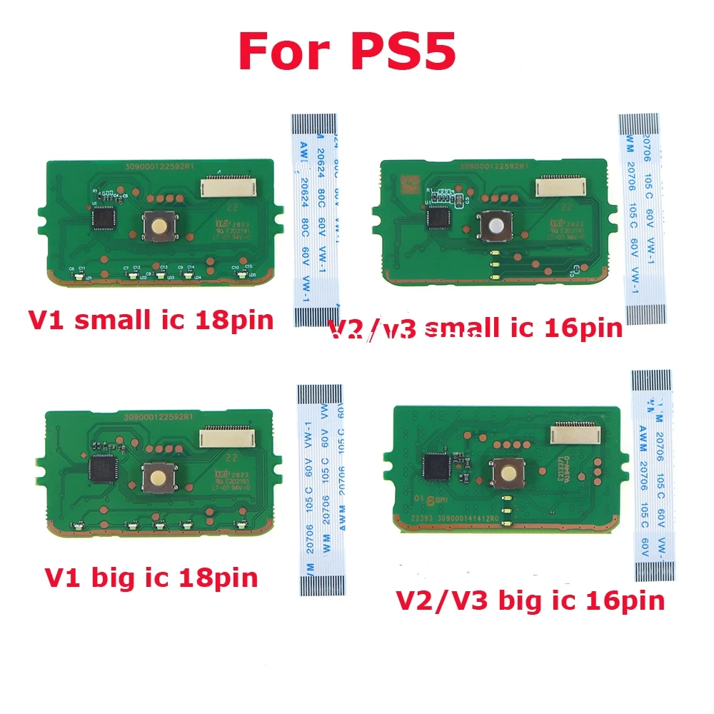 Panel táctil para ps5 BDM-010 BDM-020 030 controlador táctil con cable flexible de 16 pines y 18 pines para controlador PS5 V1 V2 V3 IC grande y pequeño