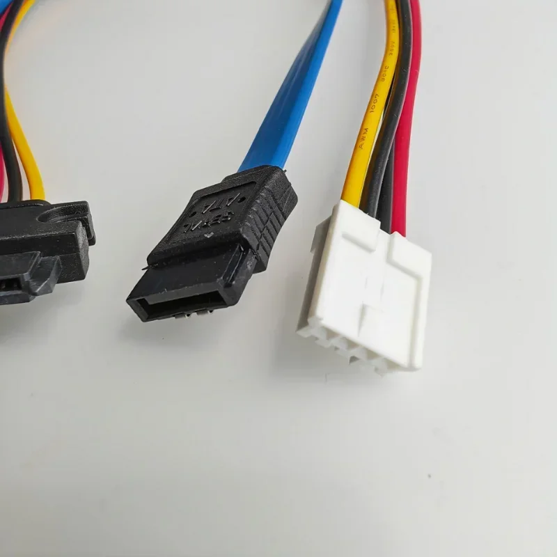 Fuente de alimentación de datos FDD, Cable integrado de 4 pines hembra SATA 3,0 macho a 22 pines 7 + 15 para disco duro óptico SSD de placa base de ordenador ITX - imagen 5