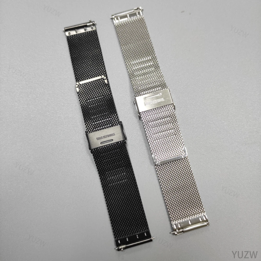 Correa de Metal de 22mm y 20mm para reloj inteligente Garmin Forerunner 570 47mm 42mm para Garmin Venu 3 2 Sq2 Vivoactive 6 5 Correa milanesa - imagen 4