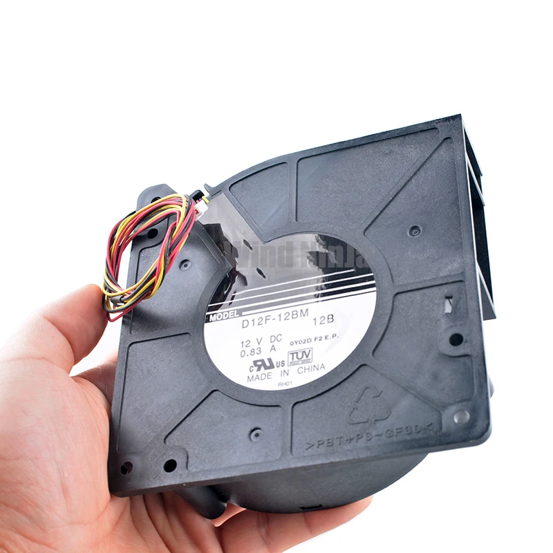 D12F-12BM 12cm 120mm ventilador 120x120x32mm DC12V 0.83A ventilador de refrigeración centrífugo de 3 pines para gabinete de impresora de servidor DG31-00011B - imagen 3