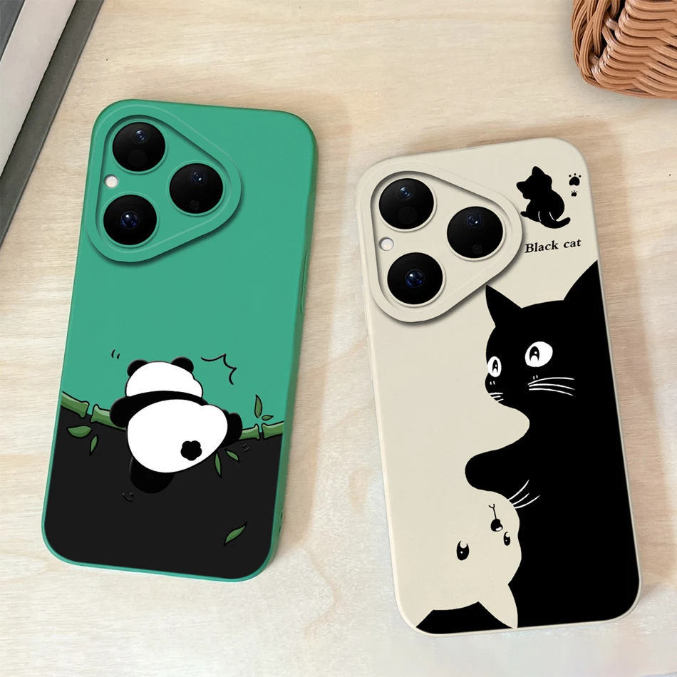 Para Huawei Pura 80 Pro Plus Ultra 5G Funda de teléfono diseño Simple Linda carcasa para Huawei Pura80 protección completa Funda suave a prueba de golpes - imagen 2