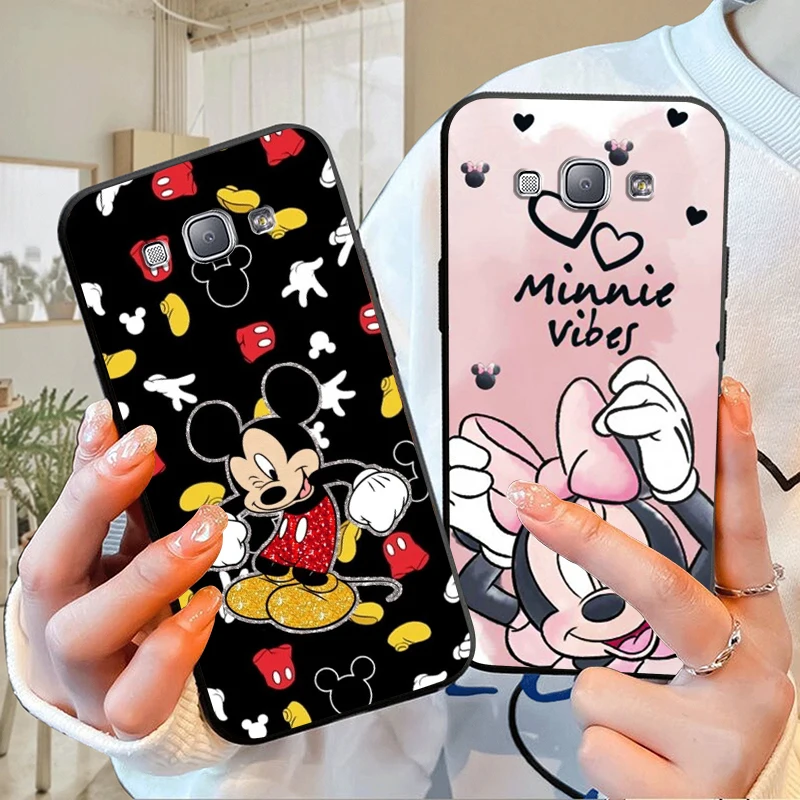 Dibujos animados de Mickey Mouse para Samsung Galaxy A9 A8 Star A9S A7 A6 A5 A3 Plus 2018 2017 2016 funda de teléfono negra suave de silicona - imagen 2