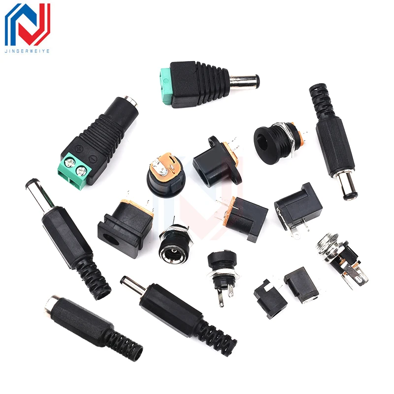 10 unids/lote DC toma de corriente Dc002 conector 3,5x1,1mm/3,5x1,3mm enchufe Dc005 conector macho 022b USB 5,5x2,1mm/5,5x2,5mm - imagen 3