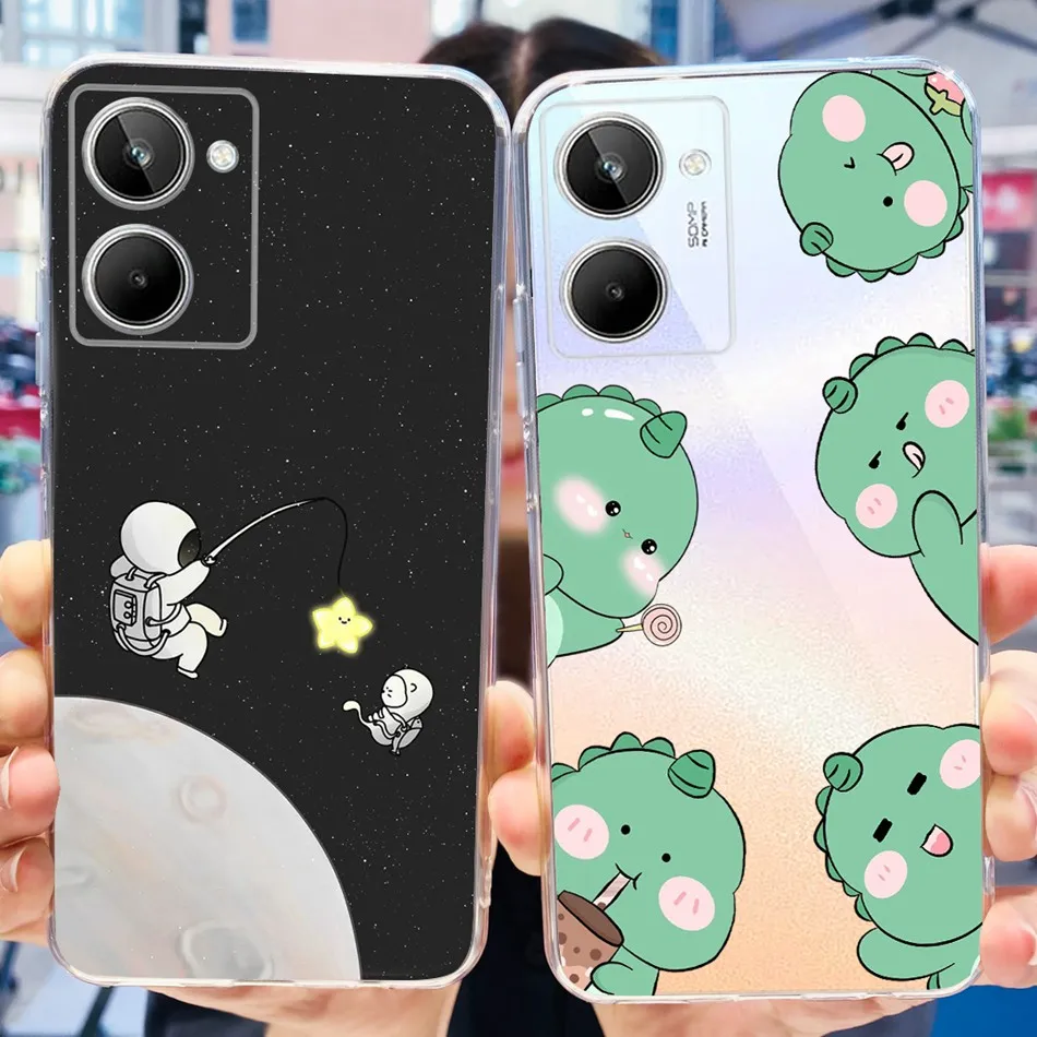 Funda con dibujo de gato y flores para Realme 10 / Realme 10 Pro / Realme 10 Pro + funda de TPU de silicona suave para Realme10 4G 10Pro Plus - imagen 4