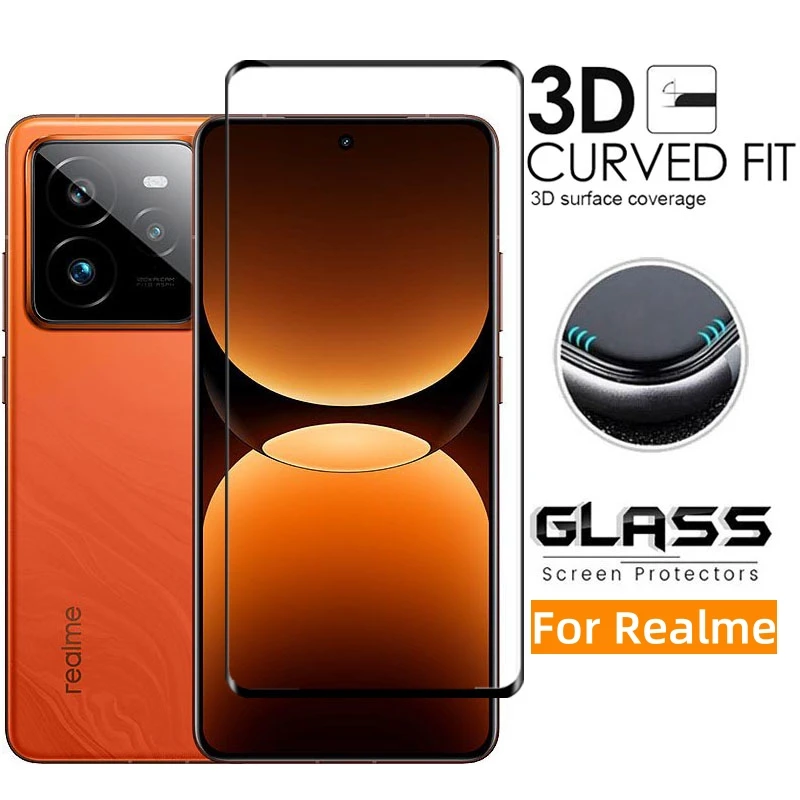 Cubierta completa de vidrio para Realme GT7 Pro, vidrio templado Realme GT 7 Pro, Protector de pantalla, película protectora de teléfono para Realme GT 7 Pro