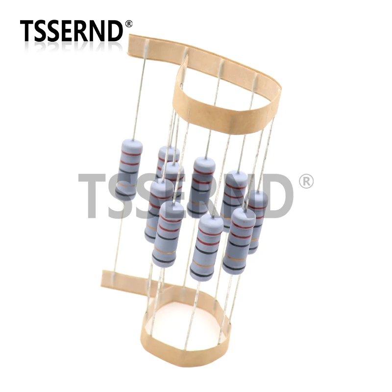 10 Uds 3W 5% resistencia enrollada de alambre resistencia de bobinado de fusible 0.1R 0,1 0,15 0,22 0,33 0,47 0,5 1 2,2 4,7 6,8 10 22 33 47 51 68 100 ohm - imagen 5