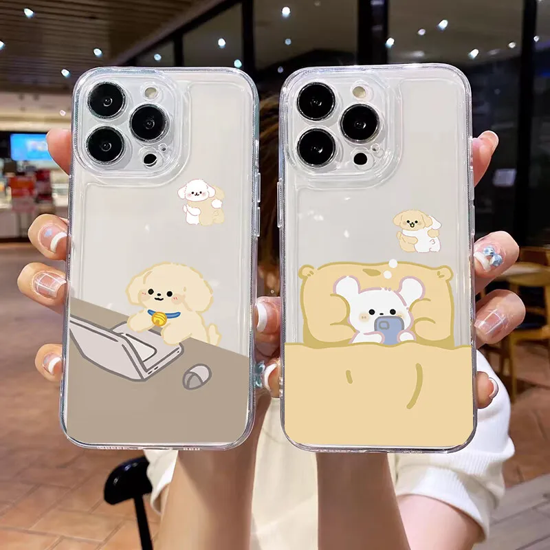 Funda creativa con forma de perro para coche Realme C53 C55 C67 C63 C33 C30 C35 C51 C21Y C25Y 8i 9i 9 10 12 Pro Plus 8 9 Pro 5G - imagen 2