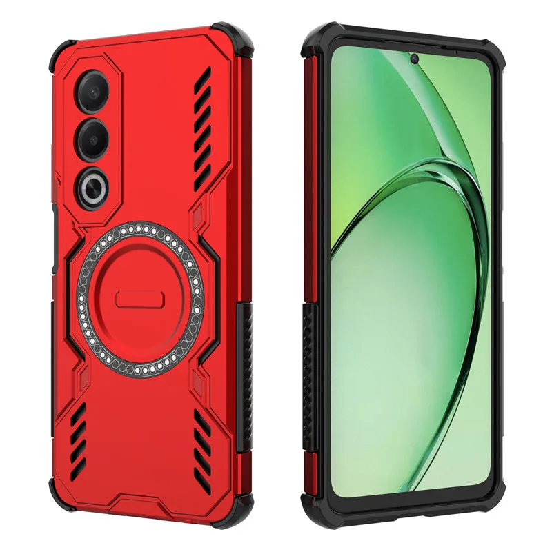 Para OPPO A3 Pro funda OPPO A3 Energy K12x A80 cubierta disipación de calor carga inalámbrica magnética fundas protectoras para teléfono OPPO K12x - imagen 5