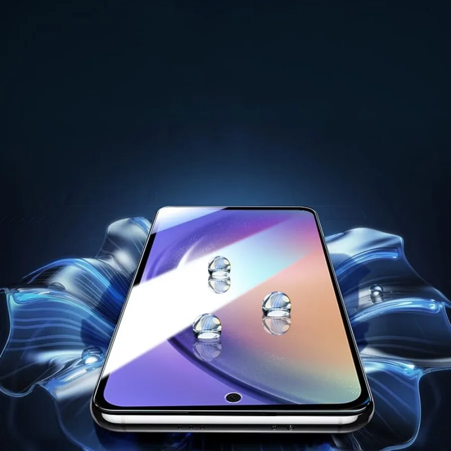 3 uds cubierta completa de vidrio templado para Samsung Galaxy A54 A74 A52S A53 Protector de pantalla para Samsung A14 A24 A34 S20FE S21FE - imagen 5