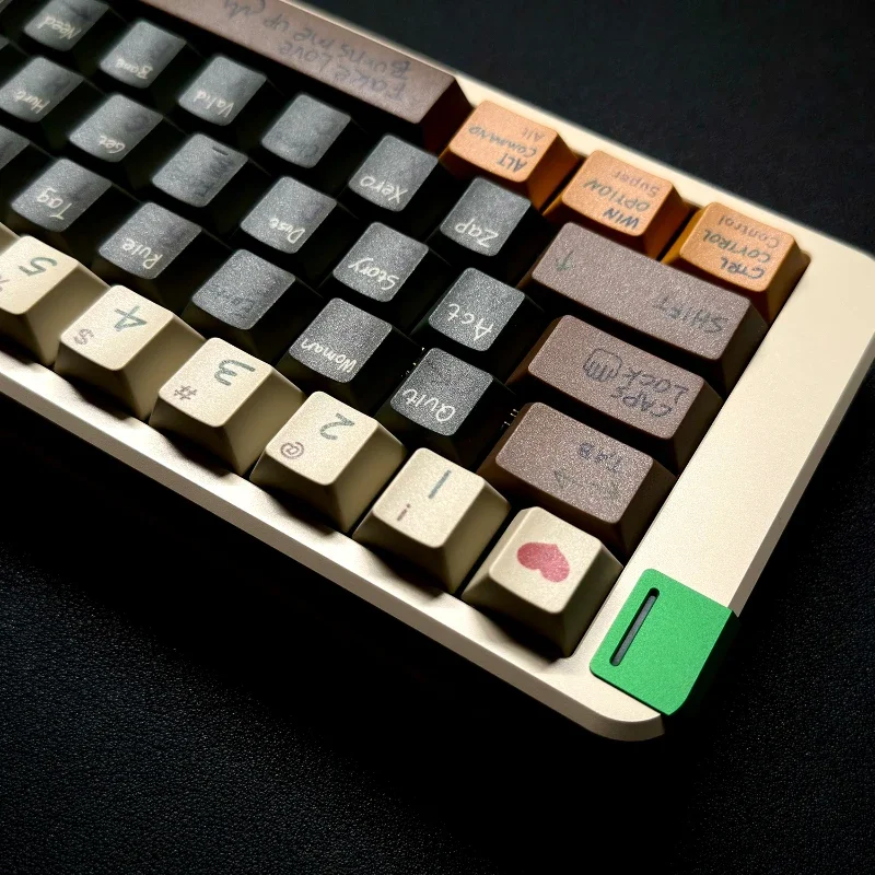 MiFuny-Juego de teclas con tema Love Story, teclas de Teclado mecánico con dibujo de cereza, teclado personalizado con garabatos, sublimación, PBT - imagen 4