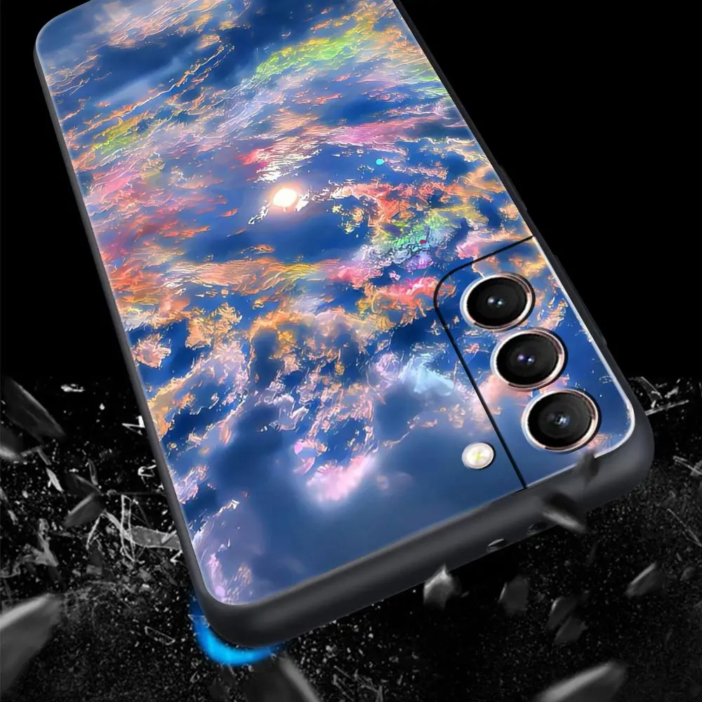 Funda de teléfono Earth Stars Space para Samsung Galaxy S24 S23 S22 Ultra S20 S21 FE 5G S10 S9 Plus S10E S8 S7 Edge, funda de silicona suave - imagen 2