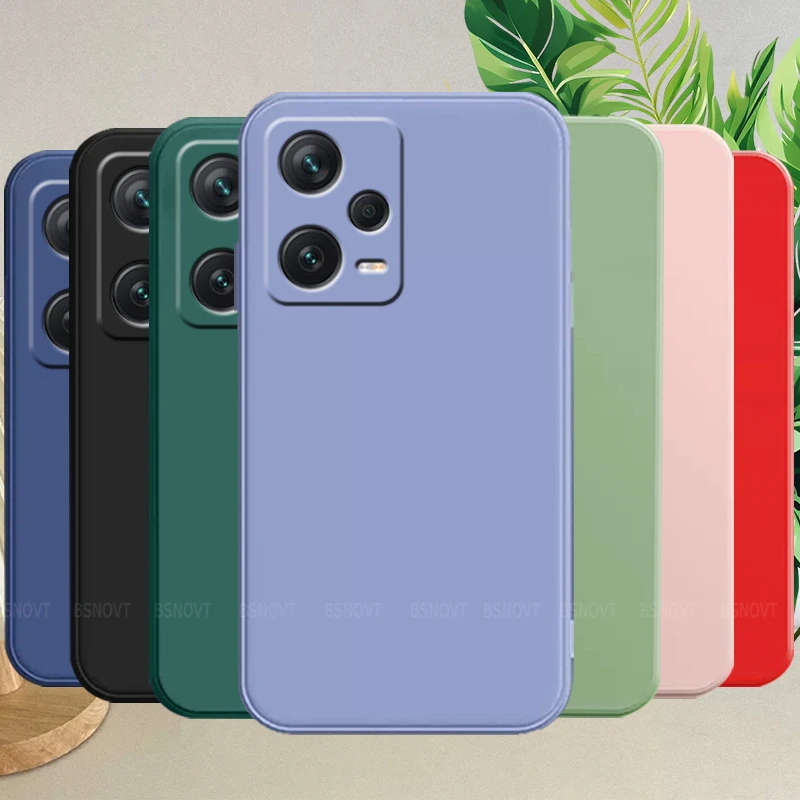 Para Redmi Note 12 Pro Plus funda Xiaomi Redmi Note 12 Pro Plus Capas silicona líquida Original Fundas Redmi Note 12 Pro Plus - imagen 2