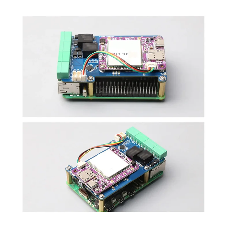 MPUUART para Rpi 5 Pcie a USB UART HAT + funda para Raspberry Pi 5 RS485 ISO RS232 USB2.0 4G LTE módulo fácil de instalar - imagen 2